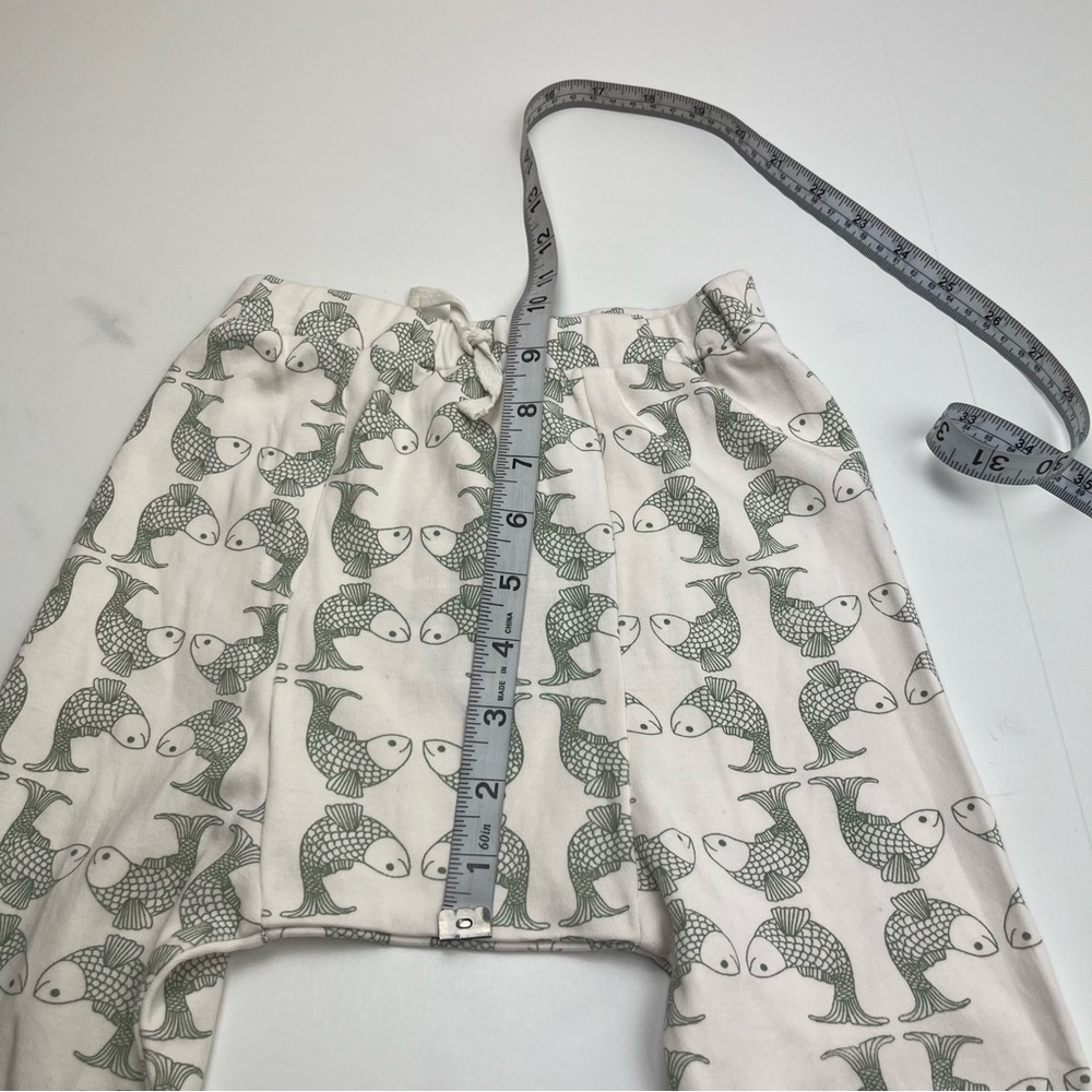 Kate Quinn Size 3T Fish Patterned 100% Organic Cotton Pants Pull On Soft NEW - Picture 8 of 9